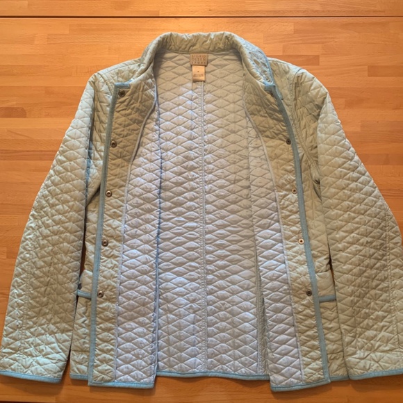 Sigrid Olsen Sport Pastel Green Lightweight Quilted Jacket size M - Picture 7 of 10